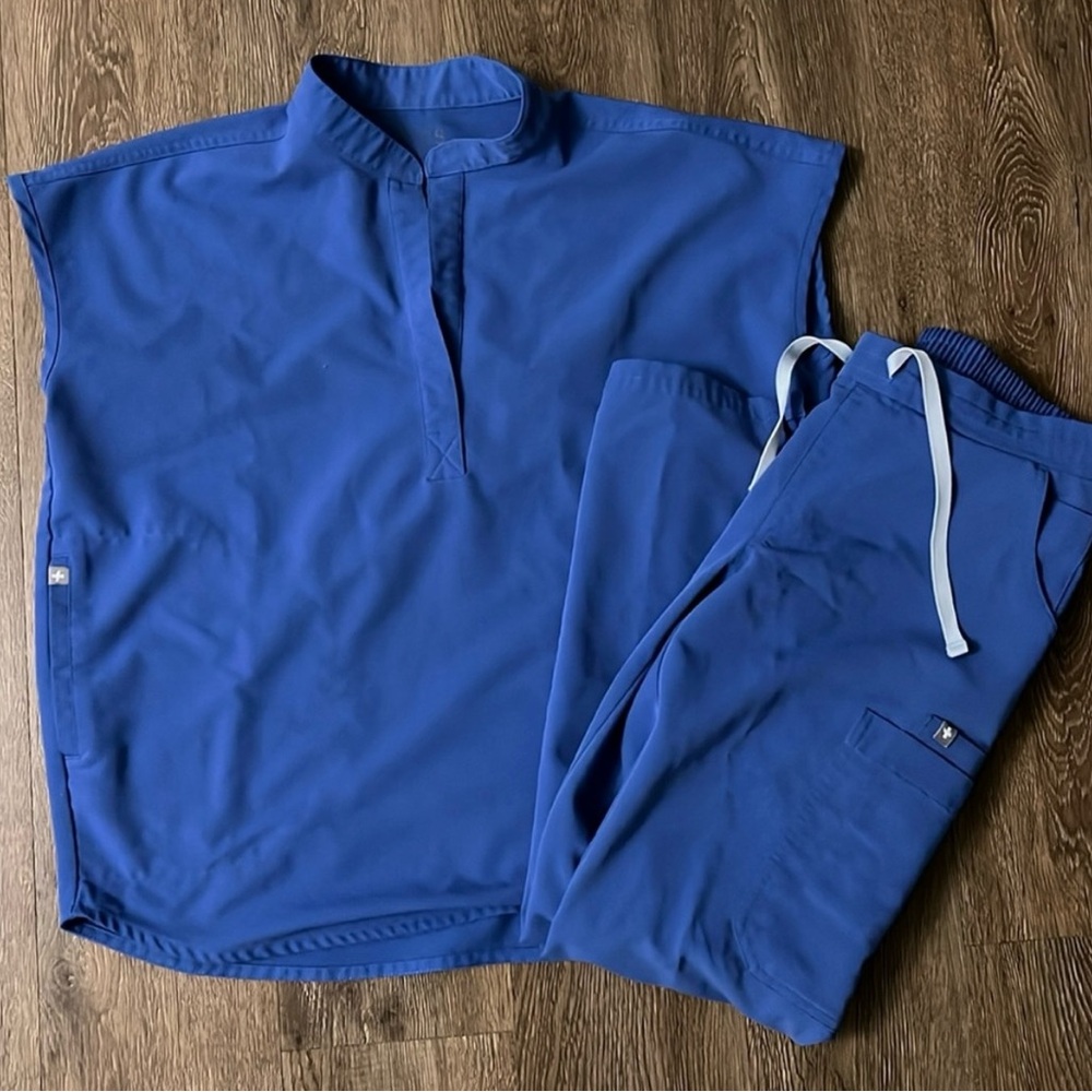 Figs Blue Scrub Set